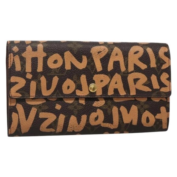 LOUIS VUITTON Graffiti Porte Monnaie Credit Wallet Orange M92190 LV Auth 140515 - Picture 1 of 15